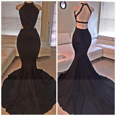 New Style Black Dress,Lace Backless Evening Dress, Formal Gowns,Sweetheart Formal Dress,Sexy Prom Dress,Custom Color Formal Dress