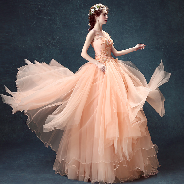 Princess Bride Dresses with Light Pink