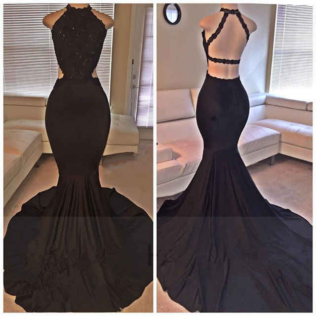 black elegant gowns