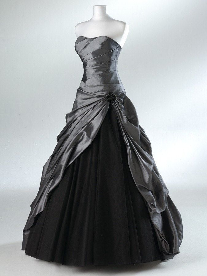 Strapless Grey Prom Dress A Line Prom Dress Evening Dress Formal