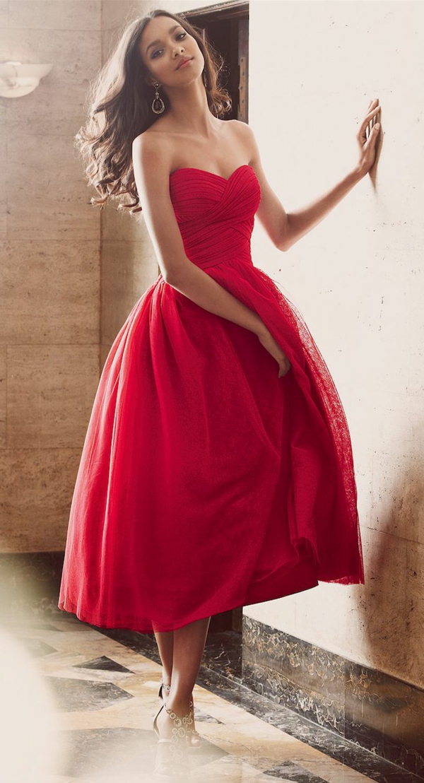 Red Elegant Semi Formal Dresses