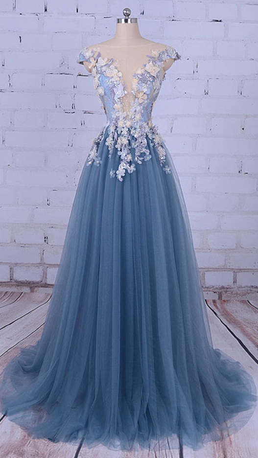 Long Prom Dresses, Sleeveless Prom Dress, A-Line Party Prom Dress ...