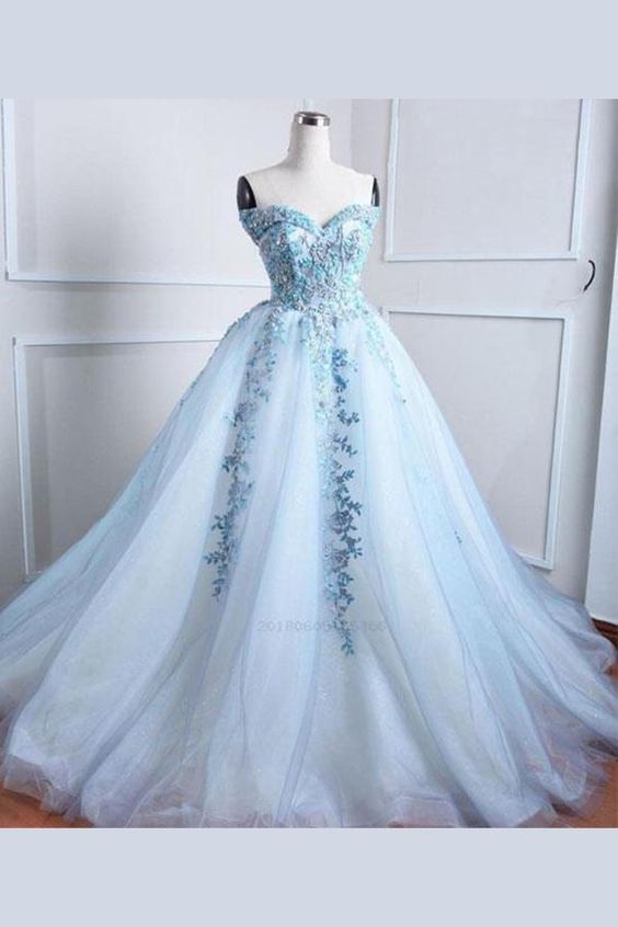 Light Long Wedding Dresses, Cute Prom Dresses, Prom Dresses Lace Off ...